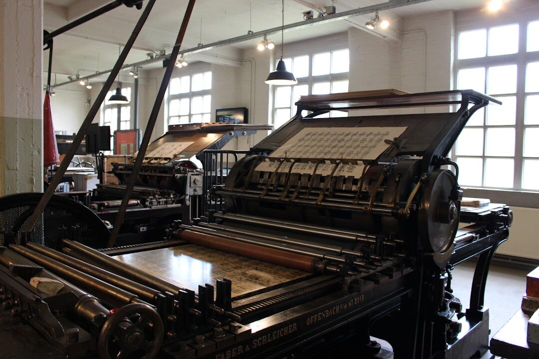 old printing press